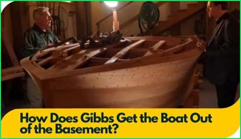 How does Gibbs get the boats out of his basement?
